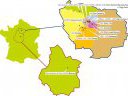 Carte de l'implantation géographique des laboratoires du réseau DIM ACAV